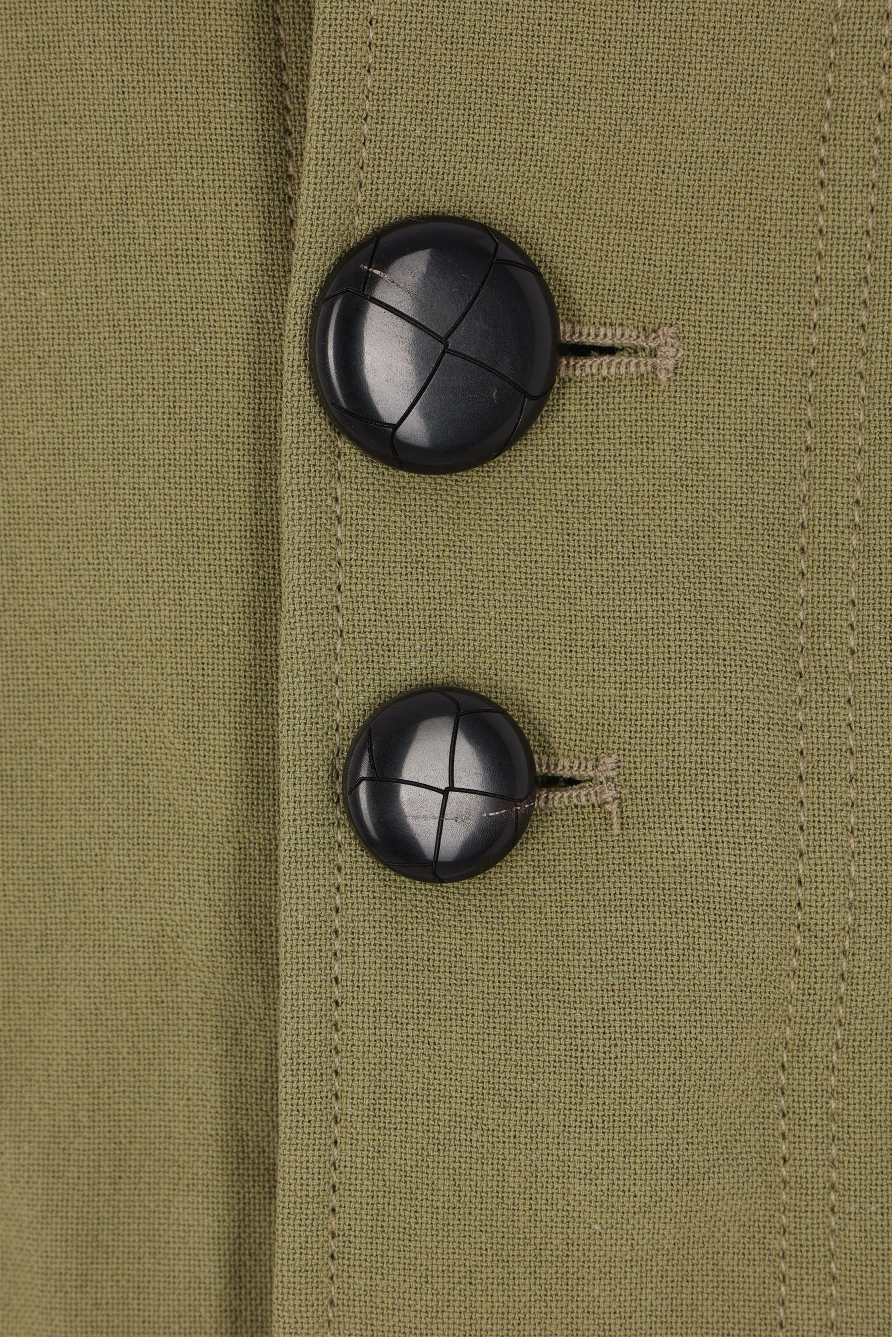 embroidered collar canvas jacket