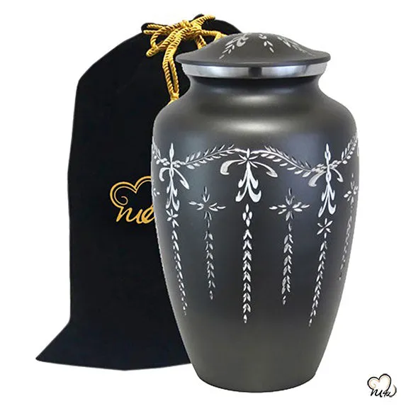 Fancy Diamond Cut Cremation Urn