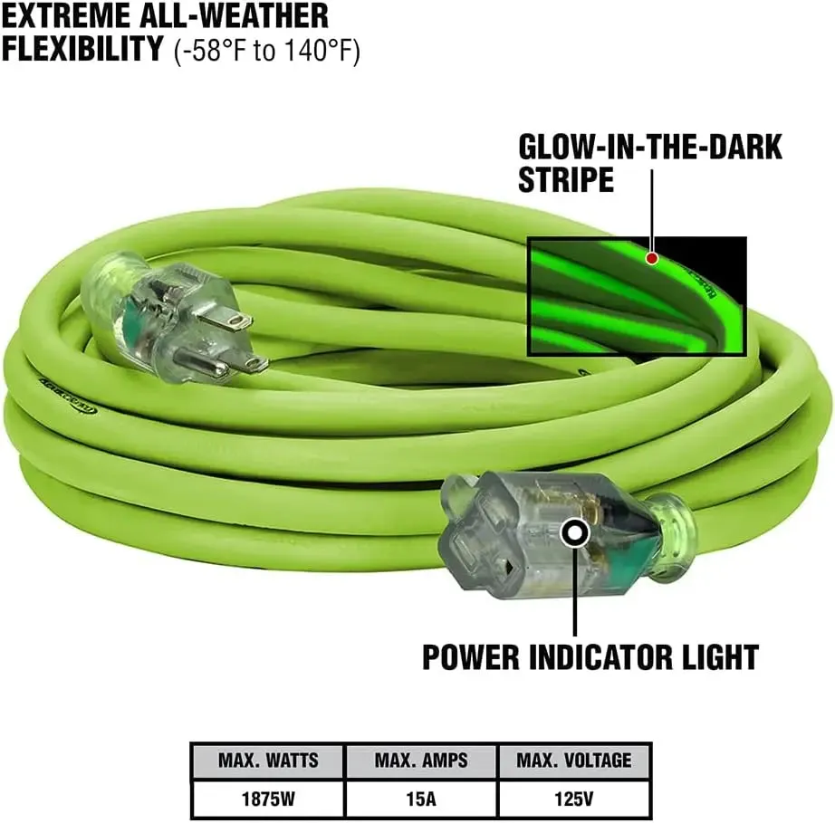 Flexzilla FZ512825 - Pro Extension Cord, 12/3, 25'