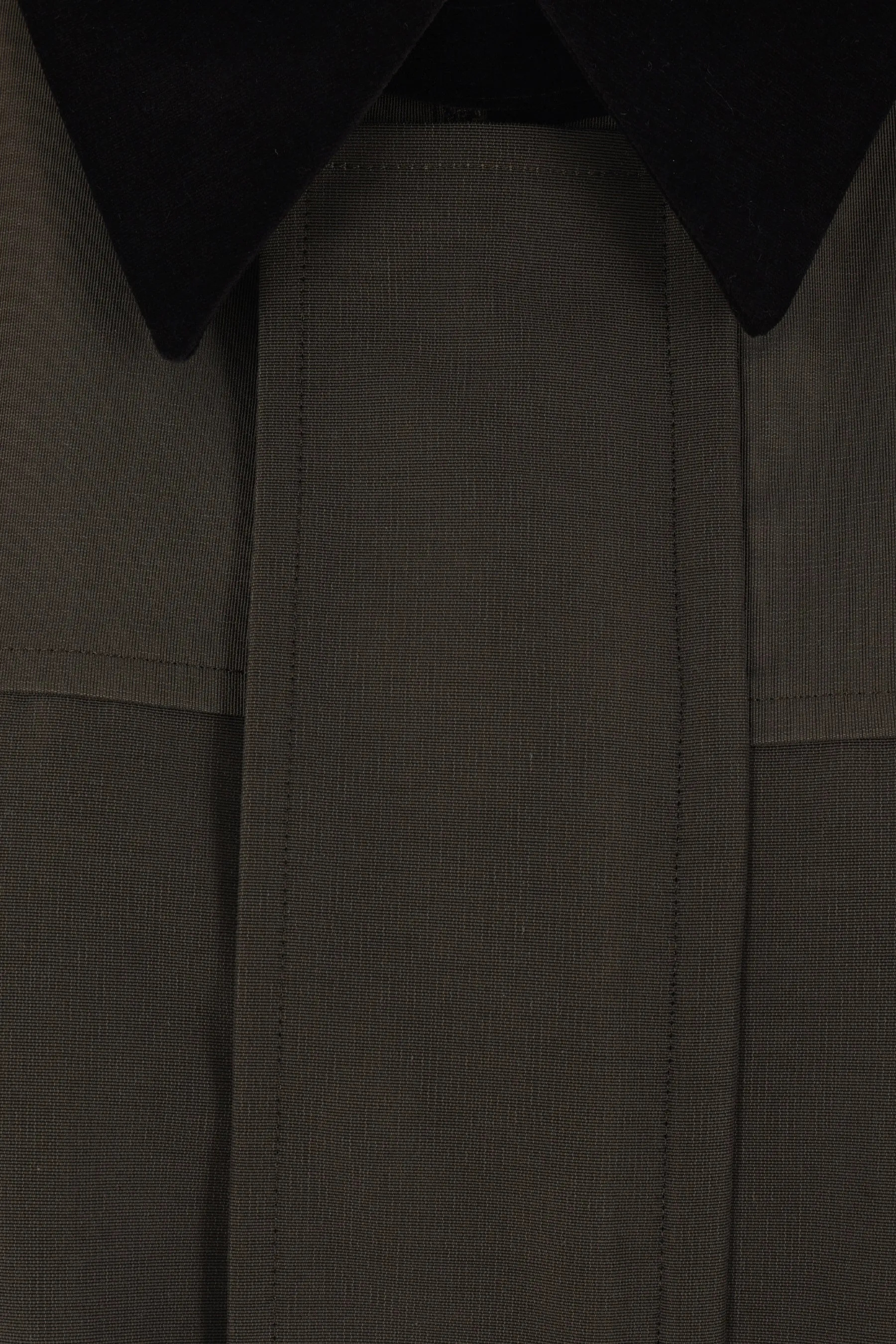 full-zip jacket in grosgrain and twill