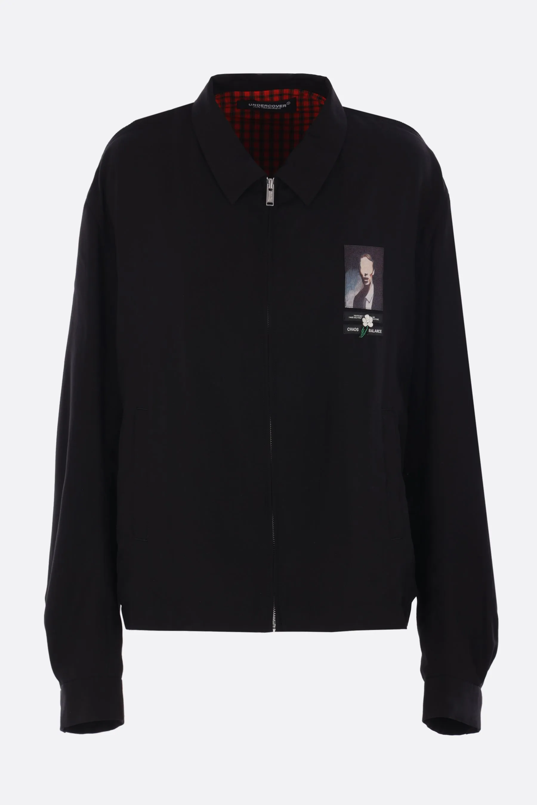 full-zip jacket in rayon