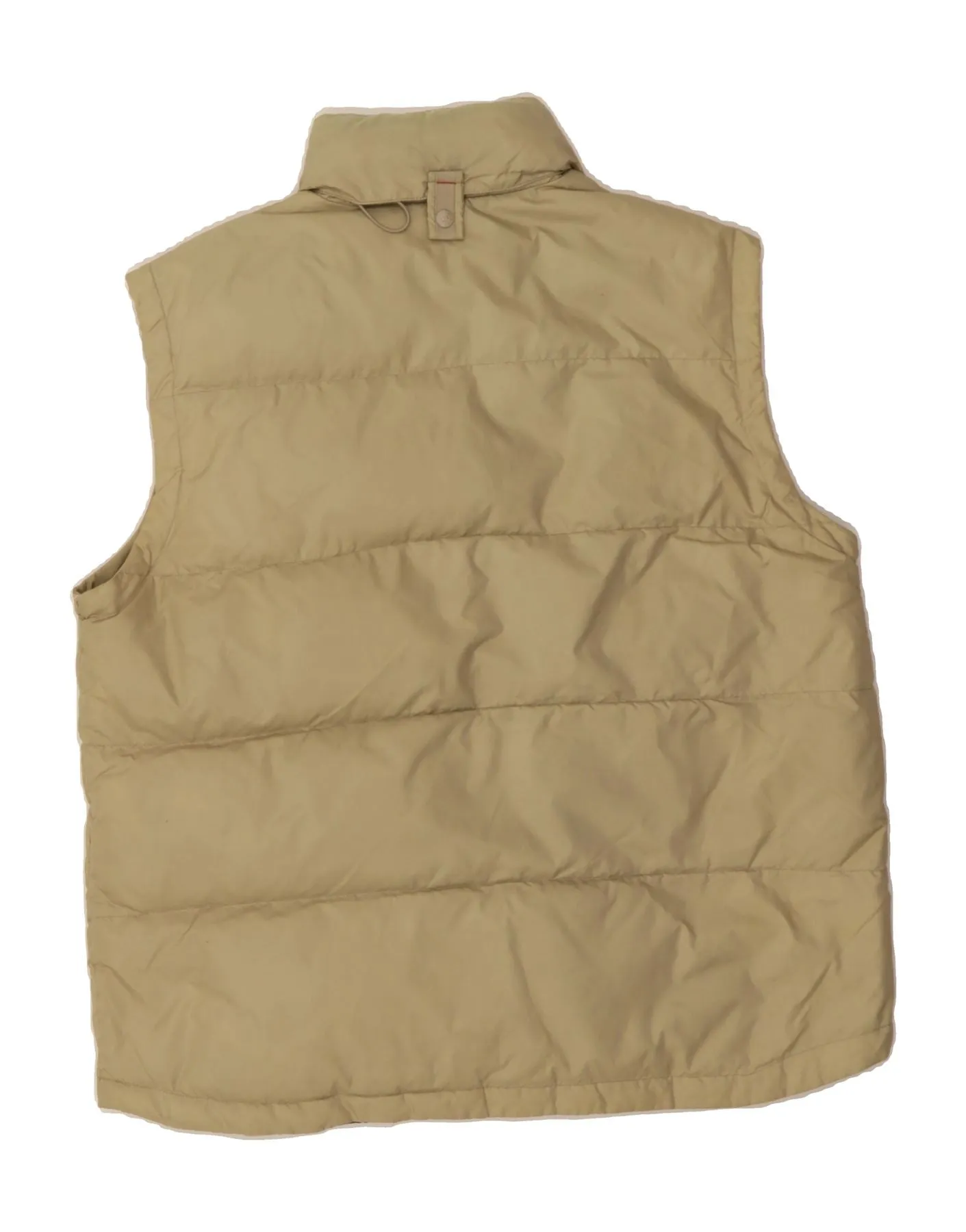 GAS Mens Padded Gilet UK 42 XL Beige Nylon