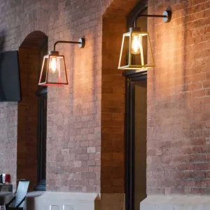 Geometric Copper Wall Light | Assorted Colours