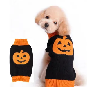 Halloween pumpkin pet dog clothes sweater C4B