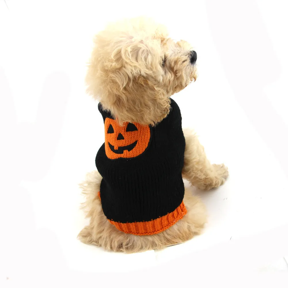 Halloween pumpkin pet dog clothes sweater C4B