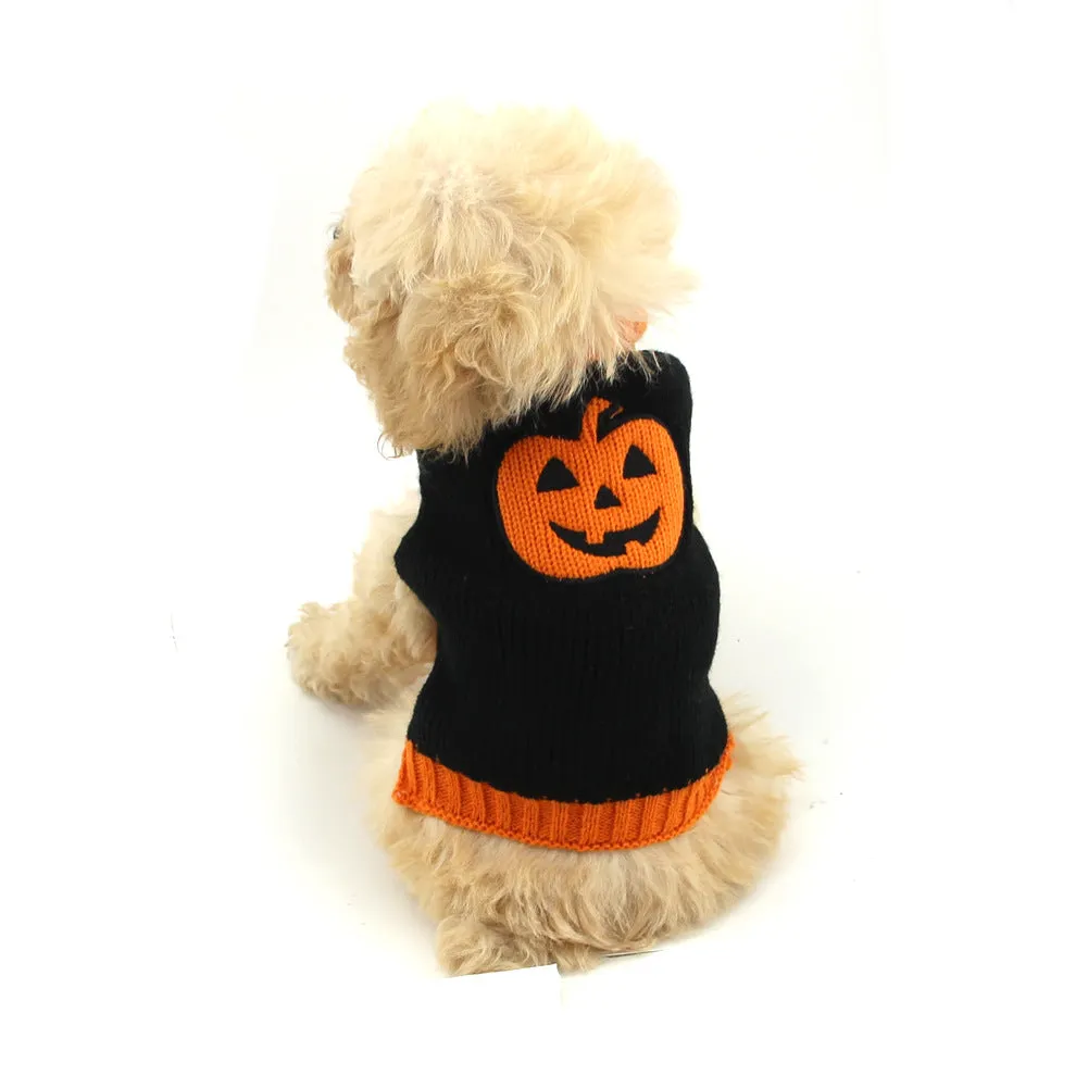 Halloween pumpkin pet dog clothes sweater C4B