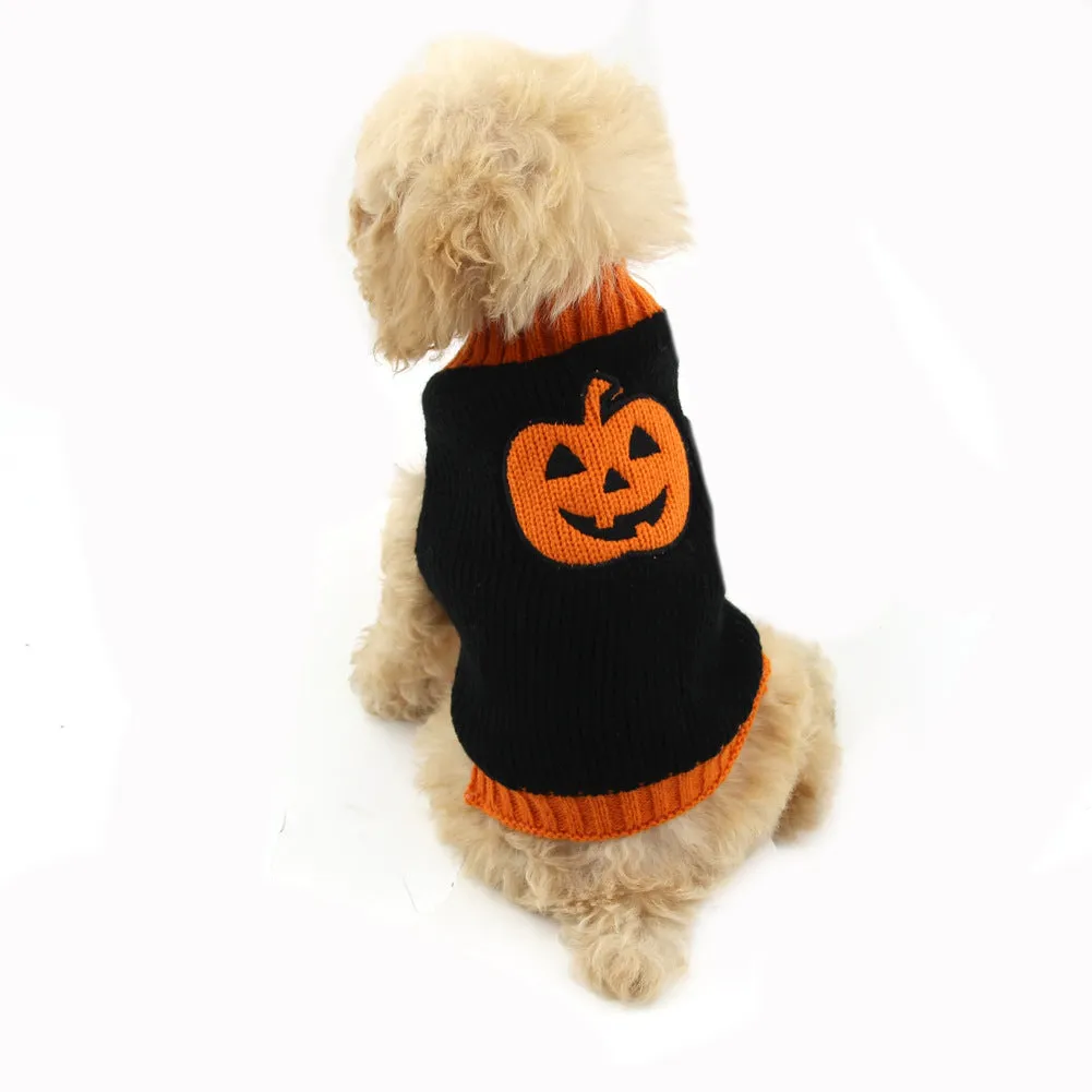 Halloween pumpkin pet dog clothes sweater C4B