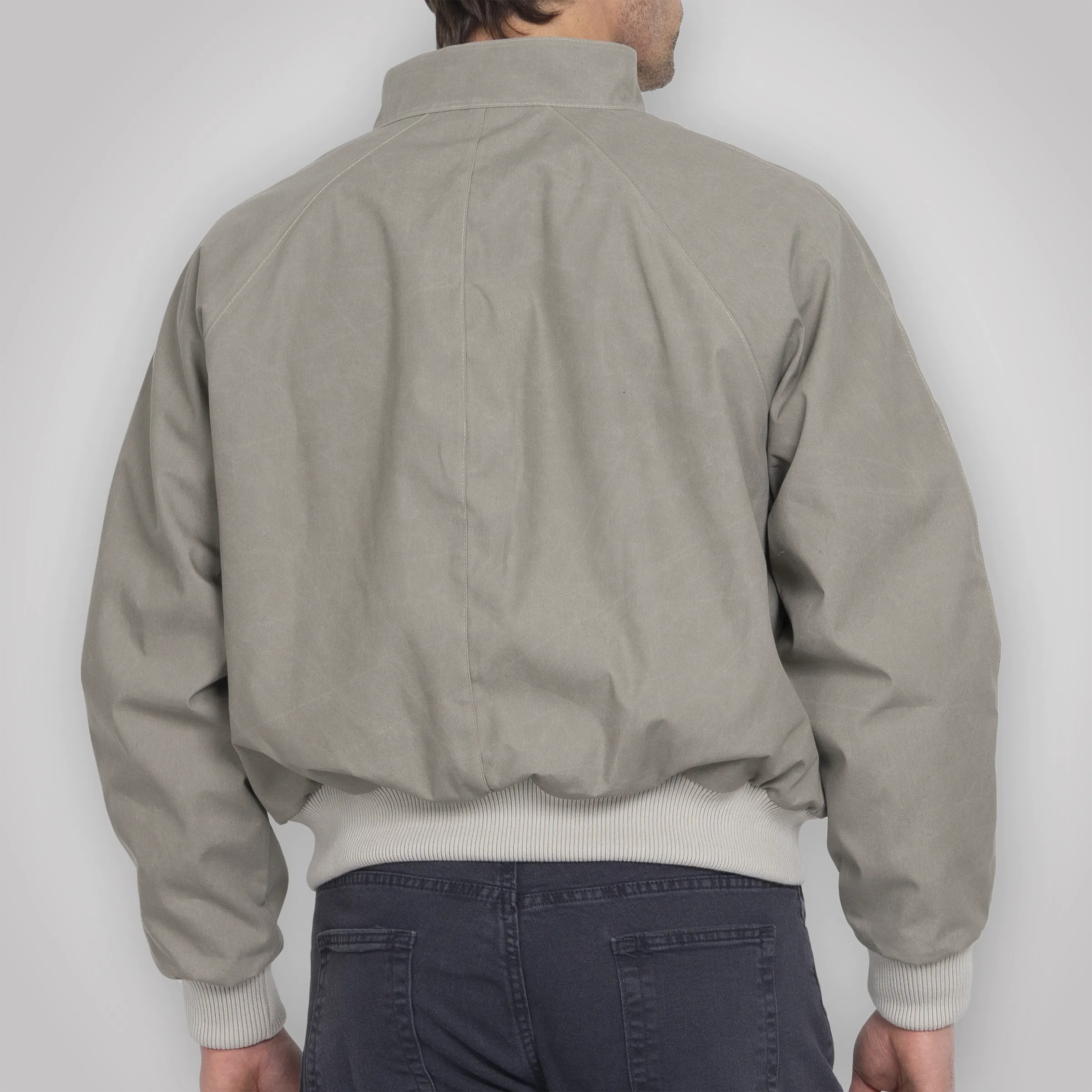 Harrington Jacket - Pewter Cream