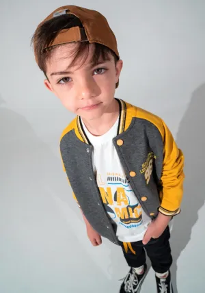 Hashtag Mini Boy Three Piece Leisure Tracksuit, Yellow