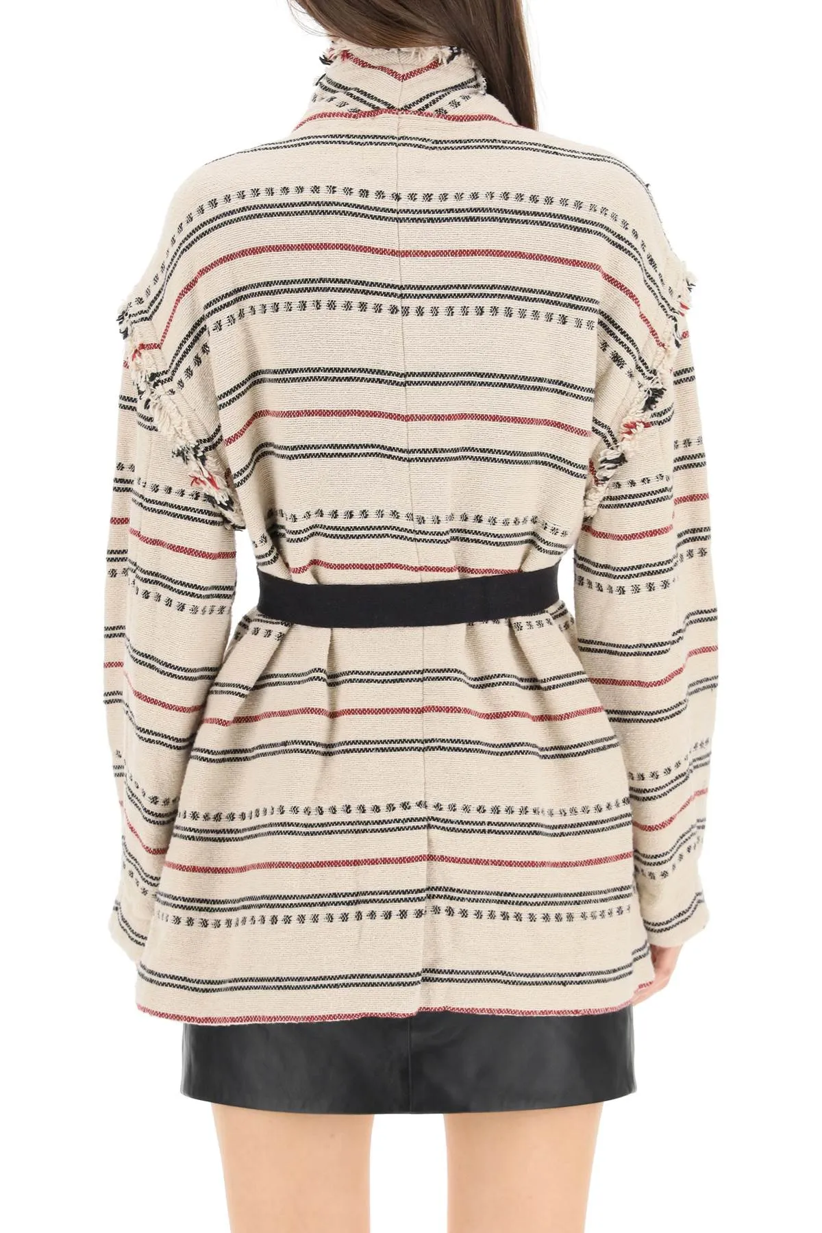 Isabel Marant Étoile Josialo Striped Belted Coat