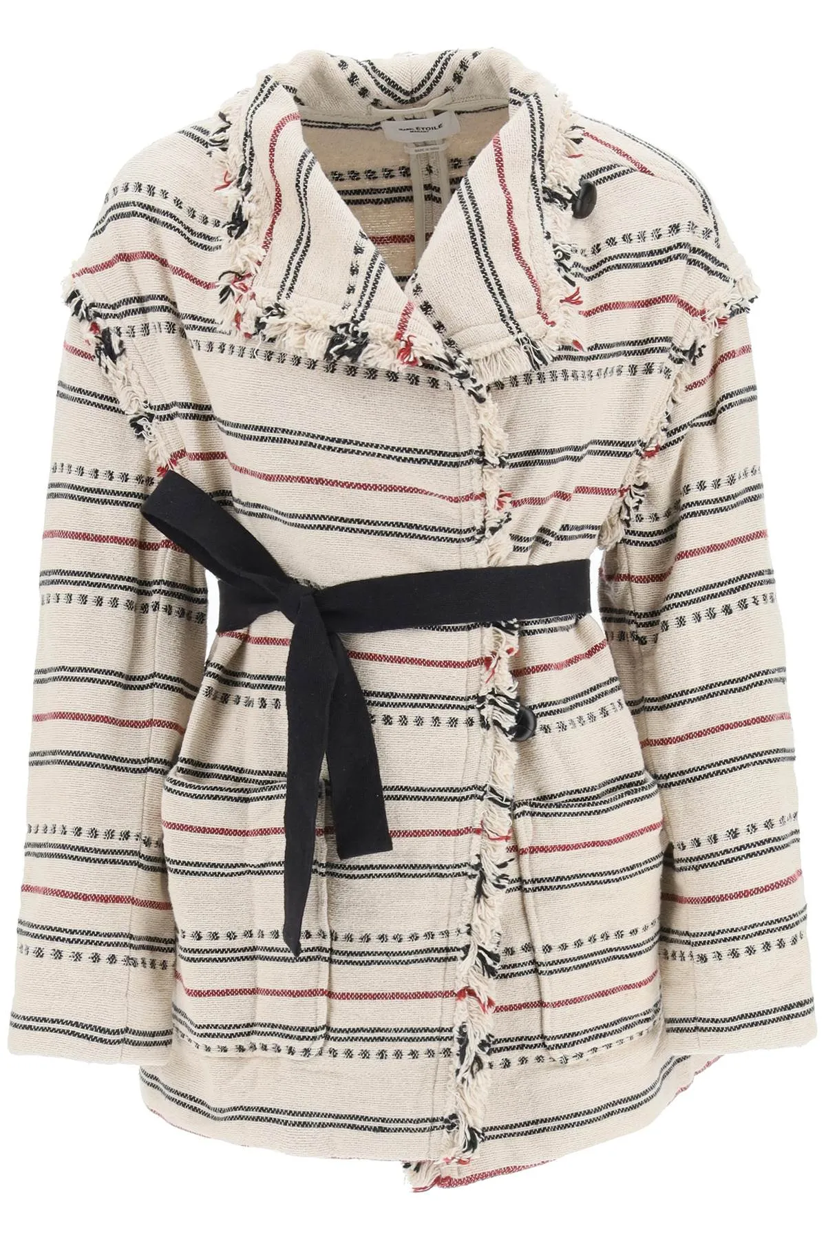 Isabel Marant Étoile Josialo Striped Belted Coat