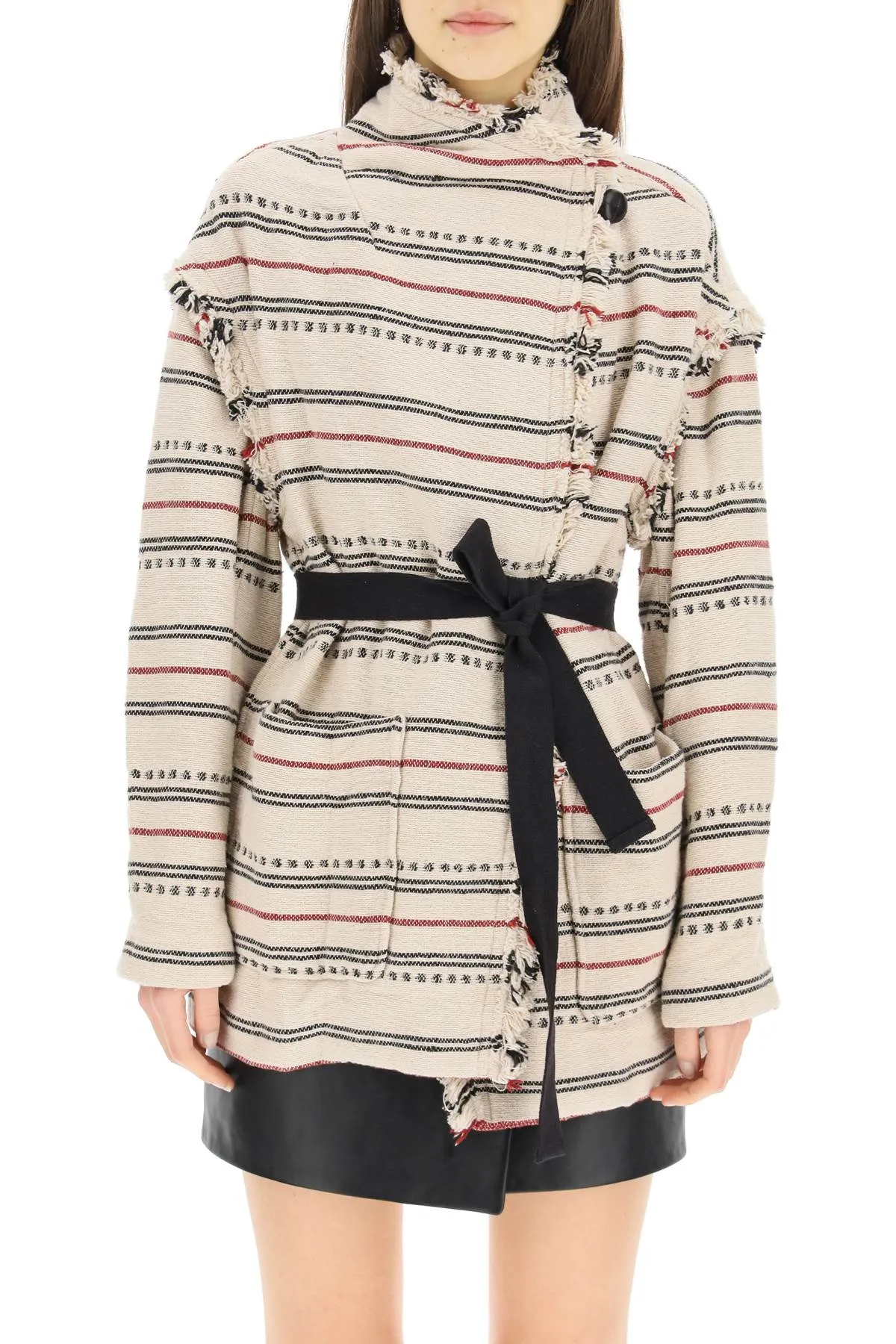 Isabel Marant Étoile Josialo Striped Belted Coat