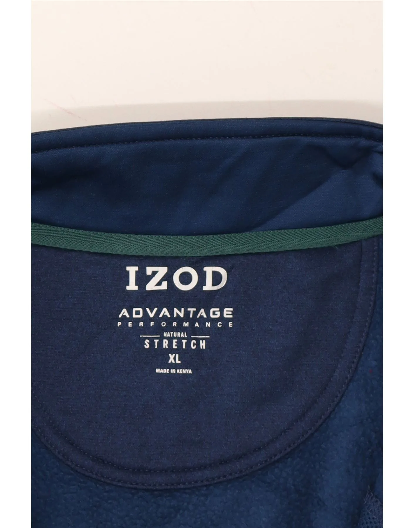 IZOD Mens Tracksuit Top Jacket XL Navy Blue Polyester