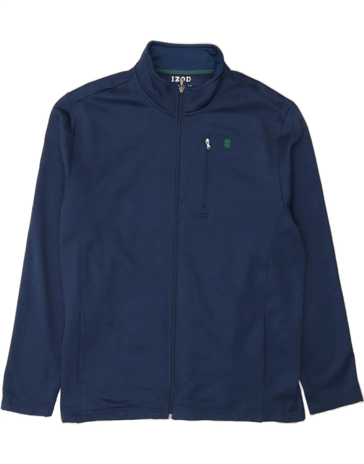 IZOD Mens Tracksuit Top Jacket XL Navy Blue Polyester