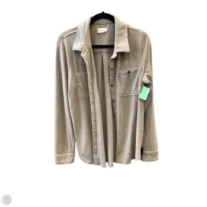 Jacket Shirt By Thread And Supply In Bronze, Size: M