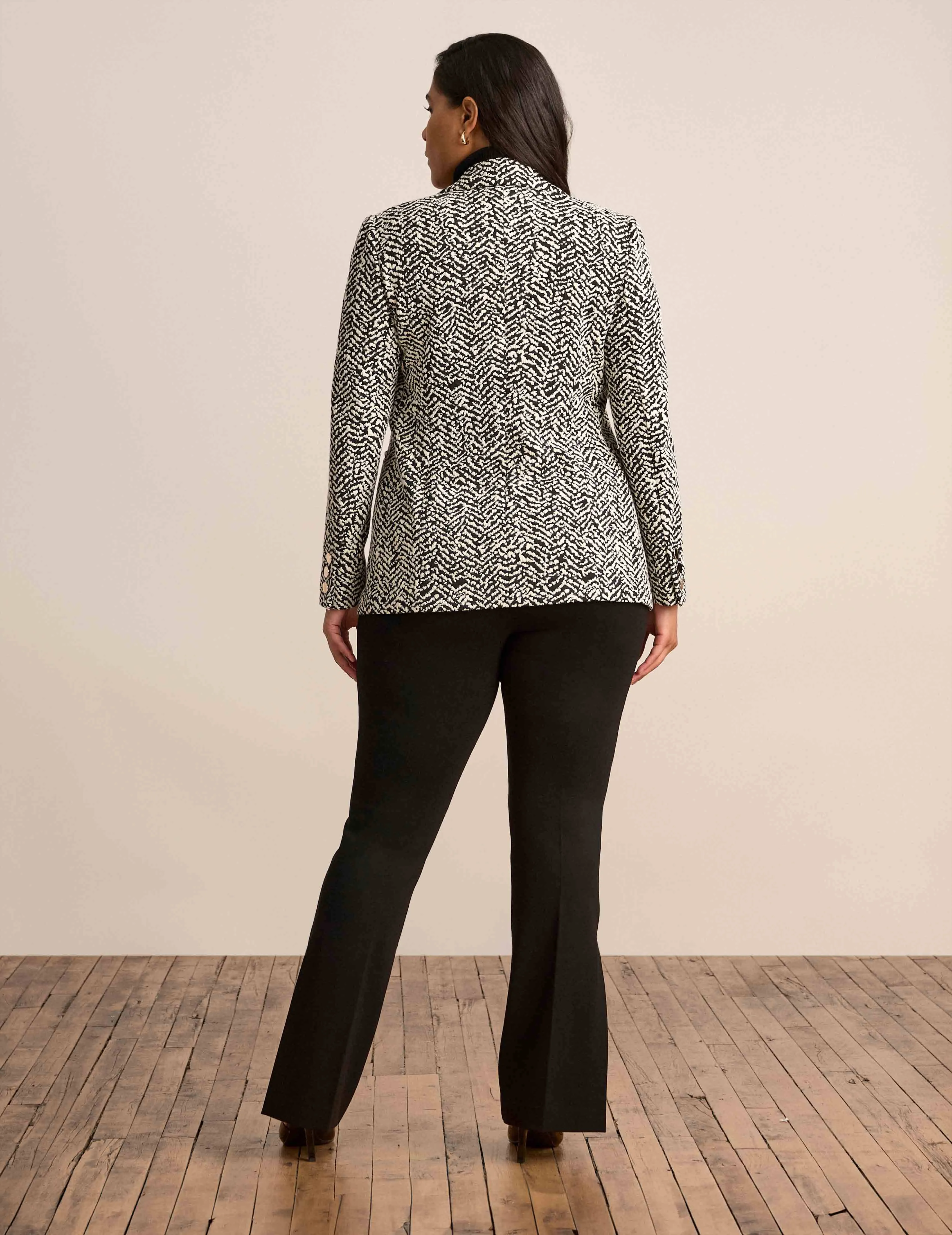 Knit Jacquard Jacket - Sale