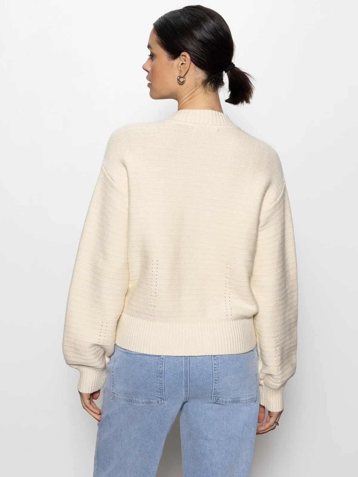Knitted Bomber Jacket Muslin