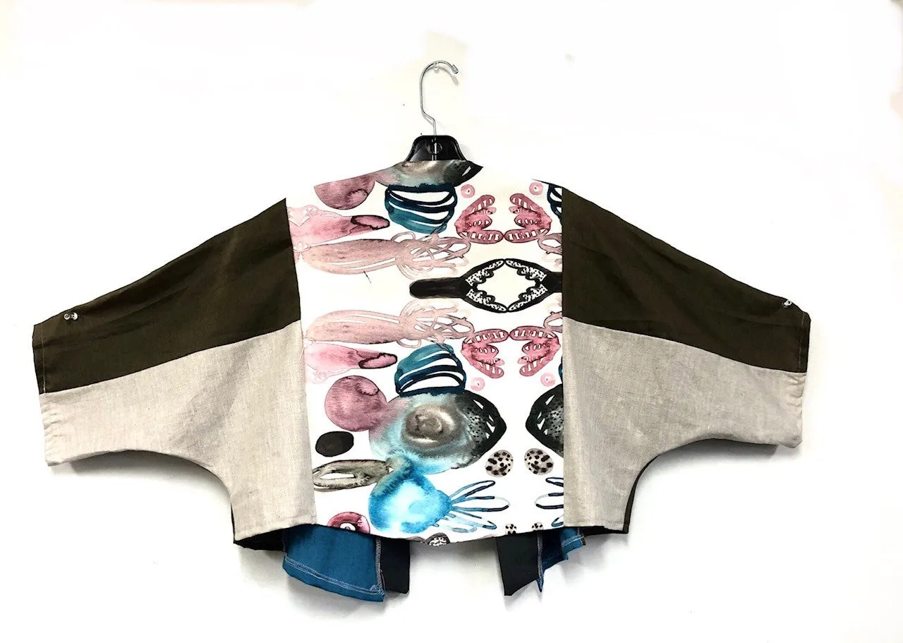 Linen Crop Jacket