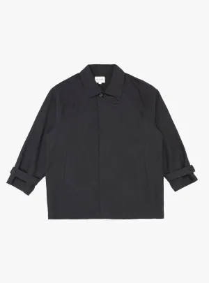 Linen/Cotton Half Coat Navy
