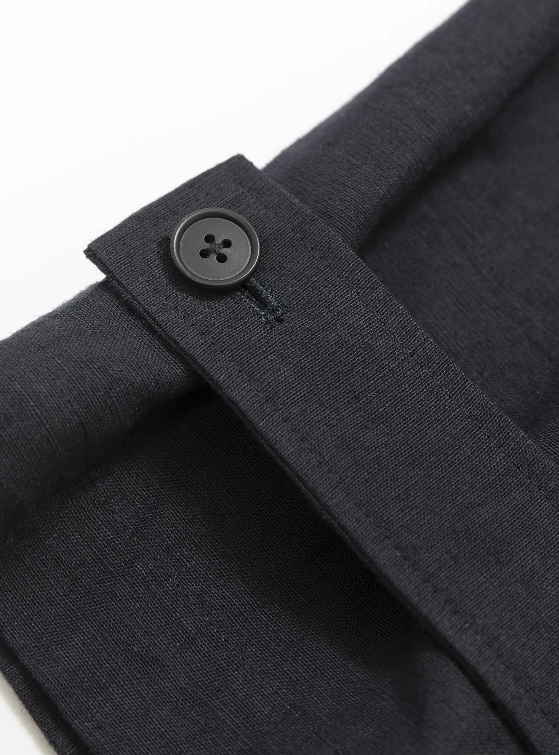 Linen/Cotton Half Coat Navy