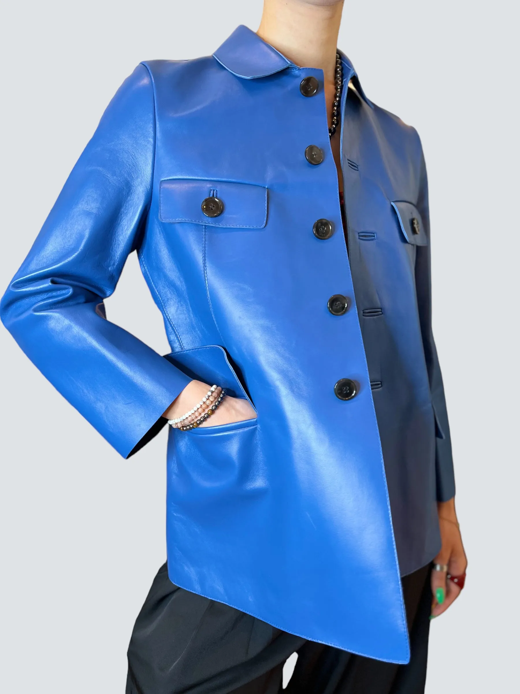 Marni Size 40 Blue Jacket