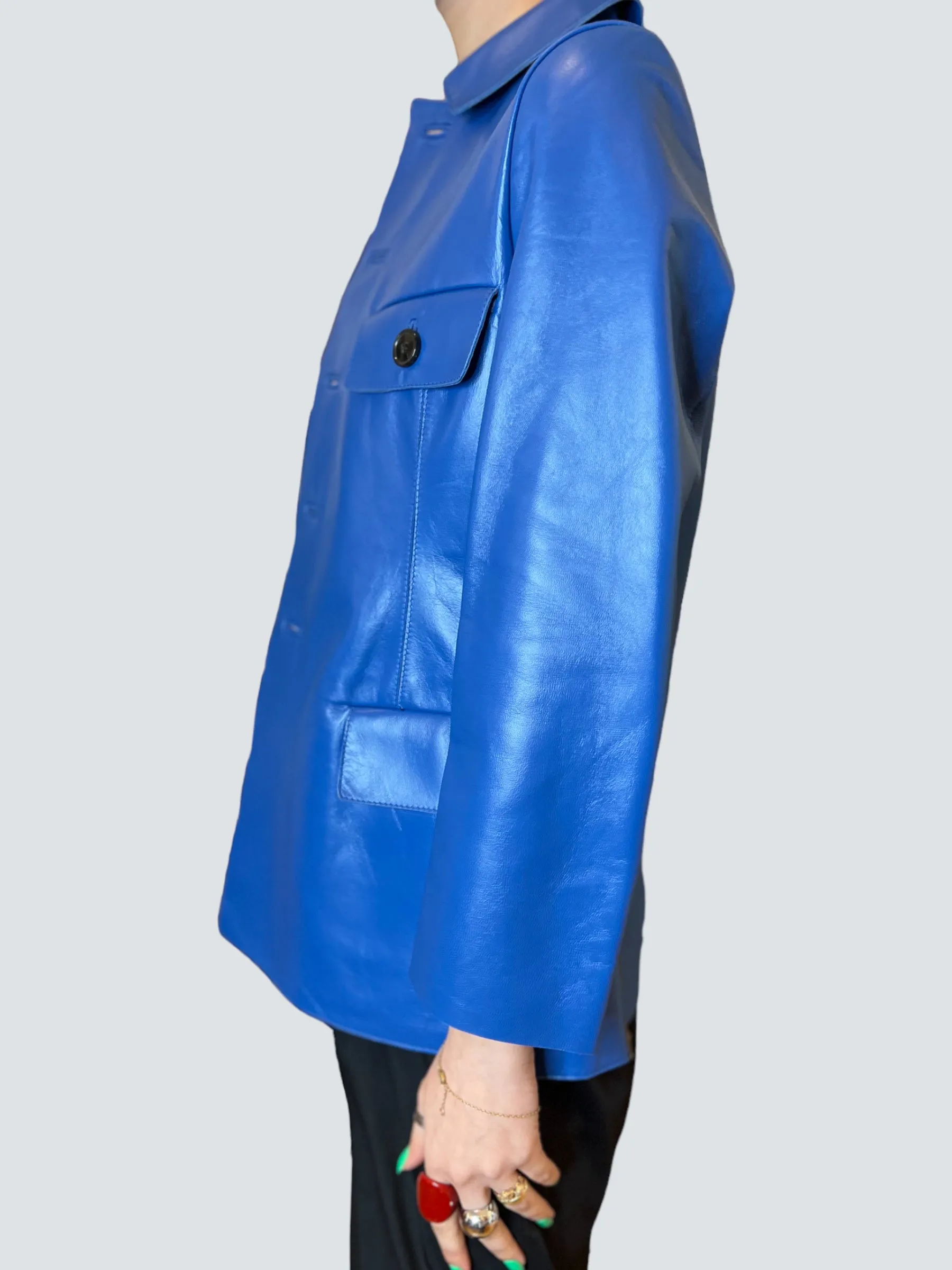 Marni Size 40 Blue Jacket