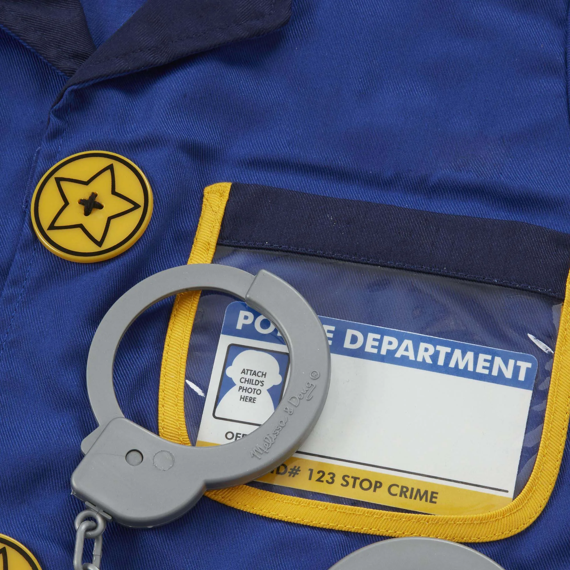 Melissa & Doug Police Officer Role Play Costume Set - Ages 3-6