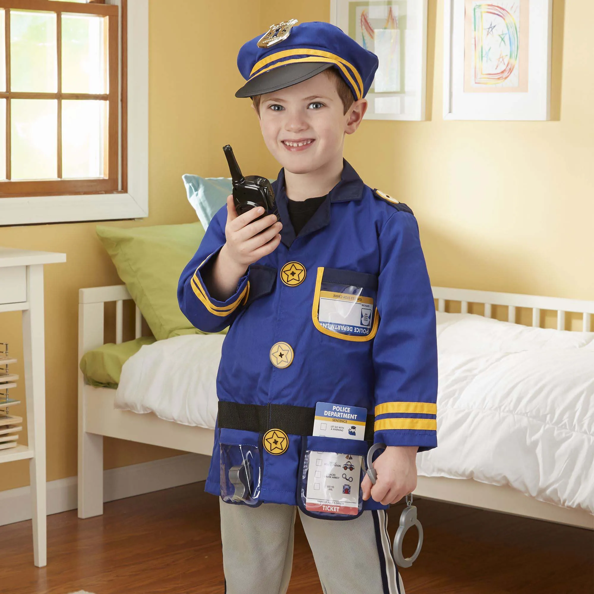 Melissa & Doug Police Officer Role Play Costume Set - Ages 3-6