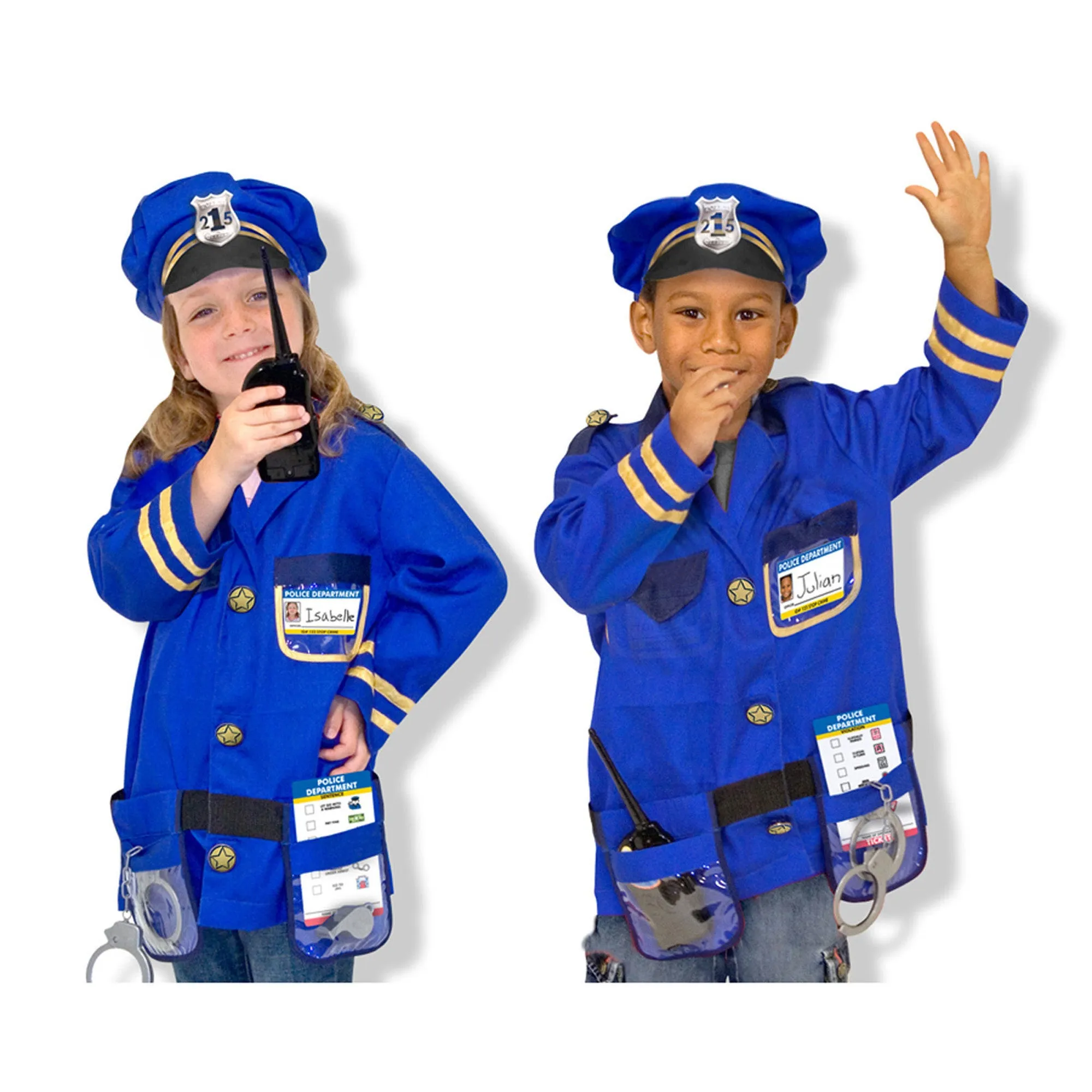 Melissa & Doug Police Officer Role Play Costume Set - Ages 3-6
