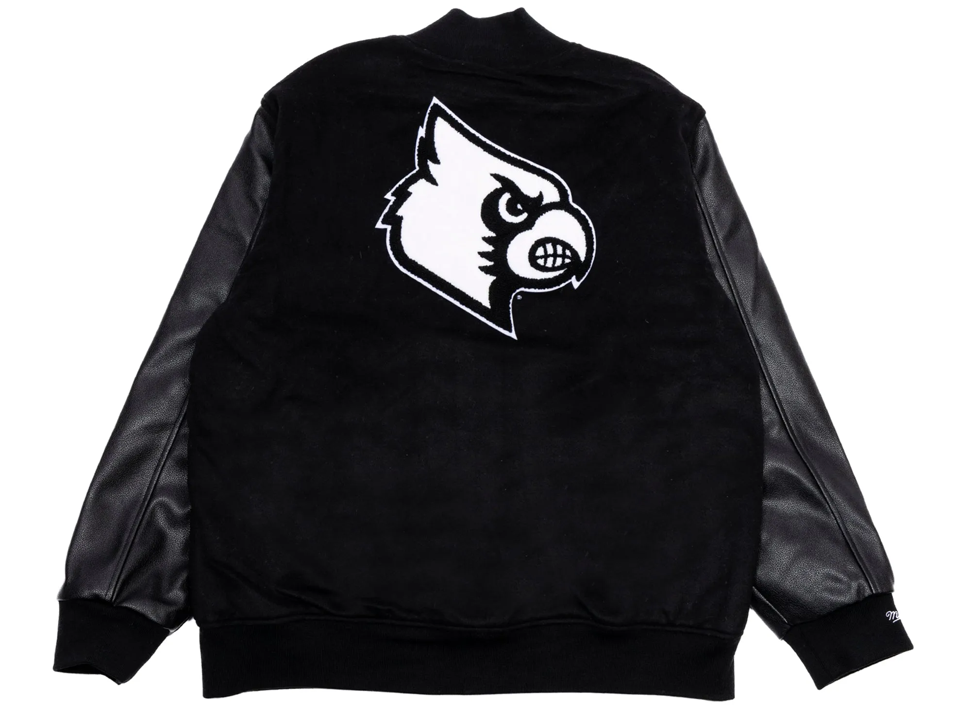 Mitchell & Ness NCAA Blackout Collection Louisville Cardinals Varsity Jacket xld