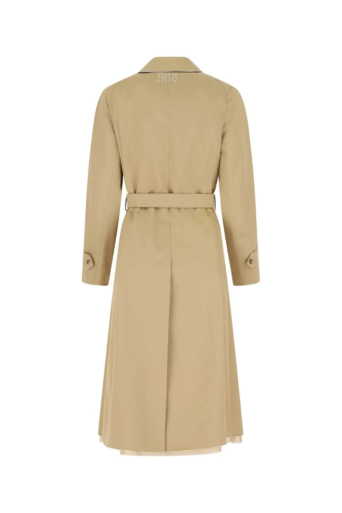 Miu Miu Belted Long-Sleeved Coat