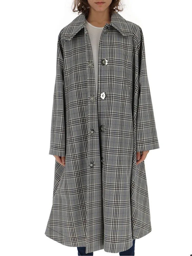 Mm6 Maison Margiela Checked Oversized Coat
