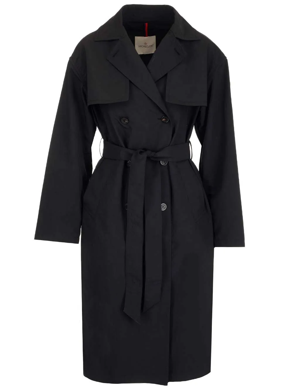 Moncler Belted Long-Sleeved Coat