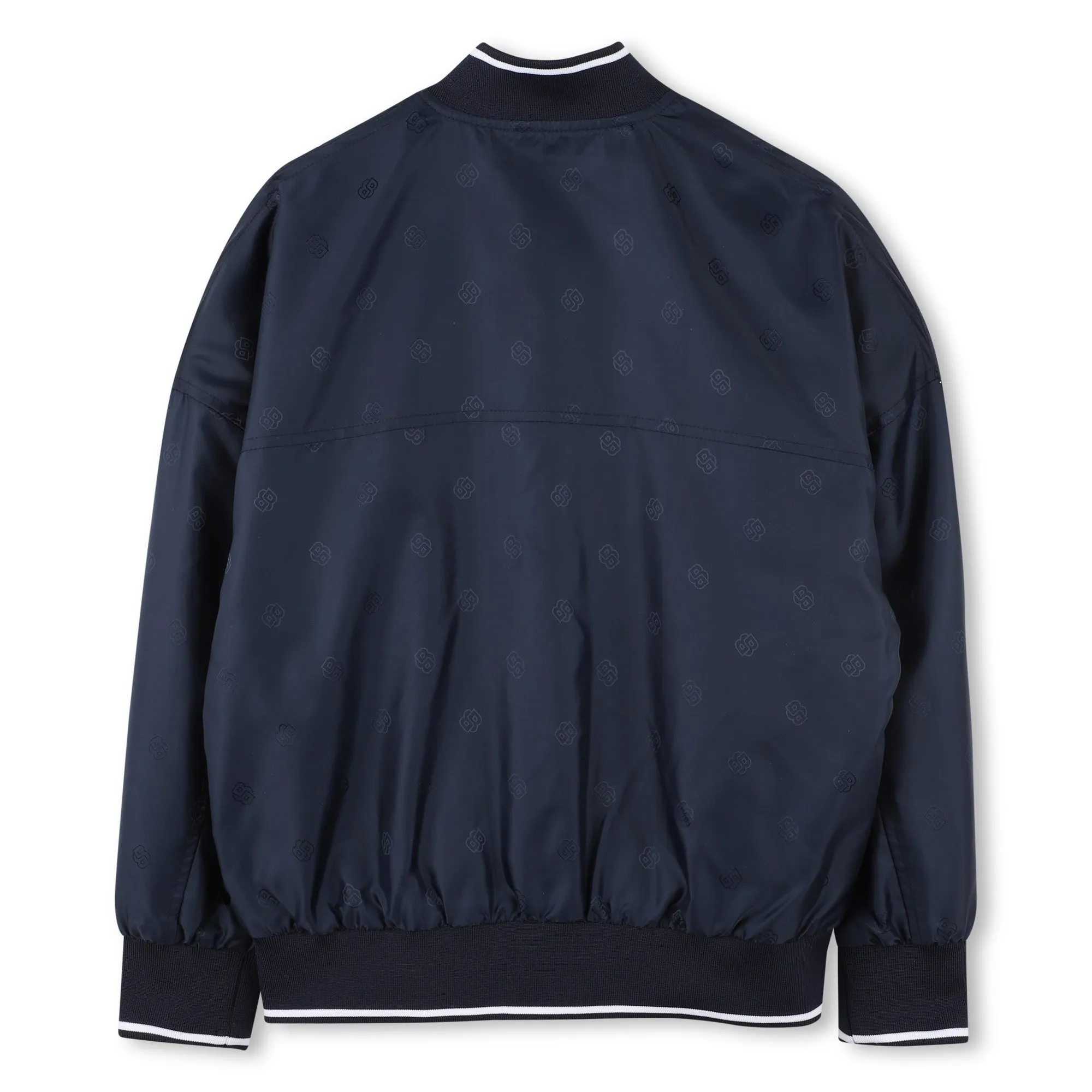 Navy Logo Bomber Jacket
