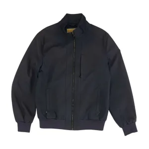 Navy Solid Bomber Jacket
