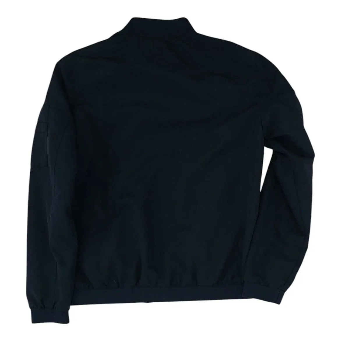 Navy Solid Bomber Jacket