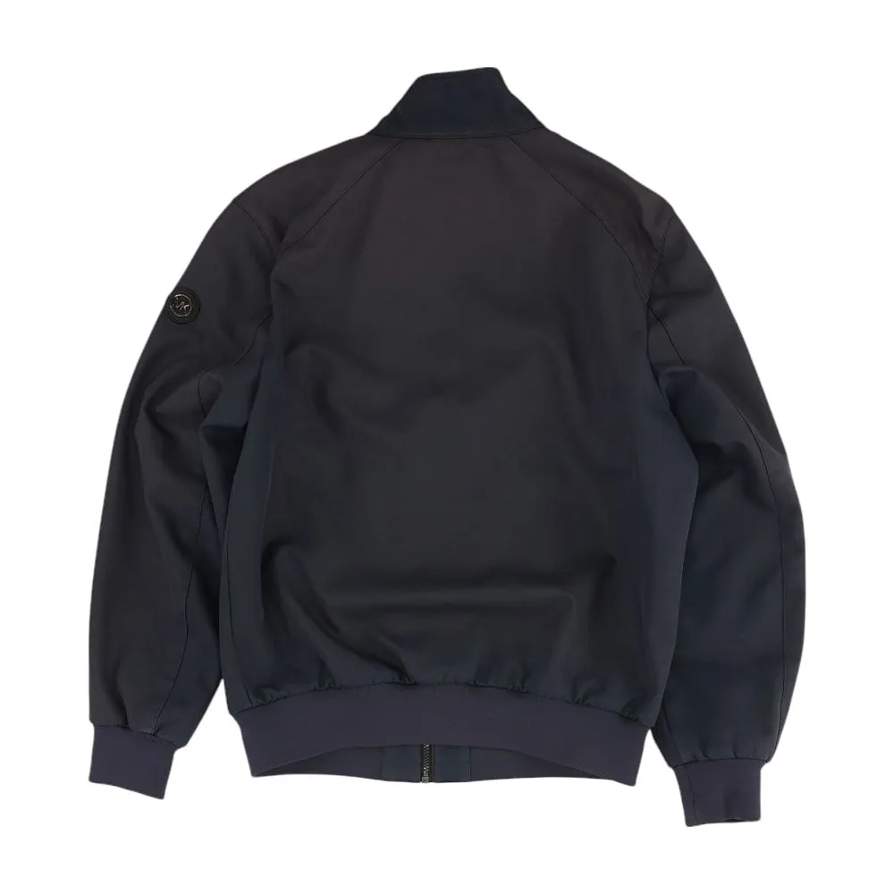 Navy Solid Bomber Jacket