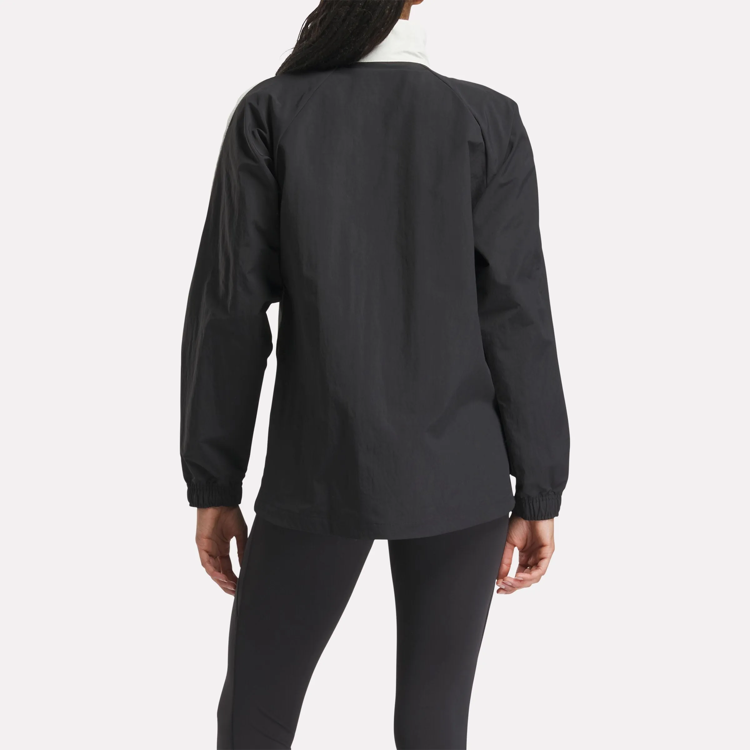 Open Hem Vector Track Jacket Night Black