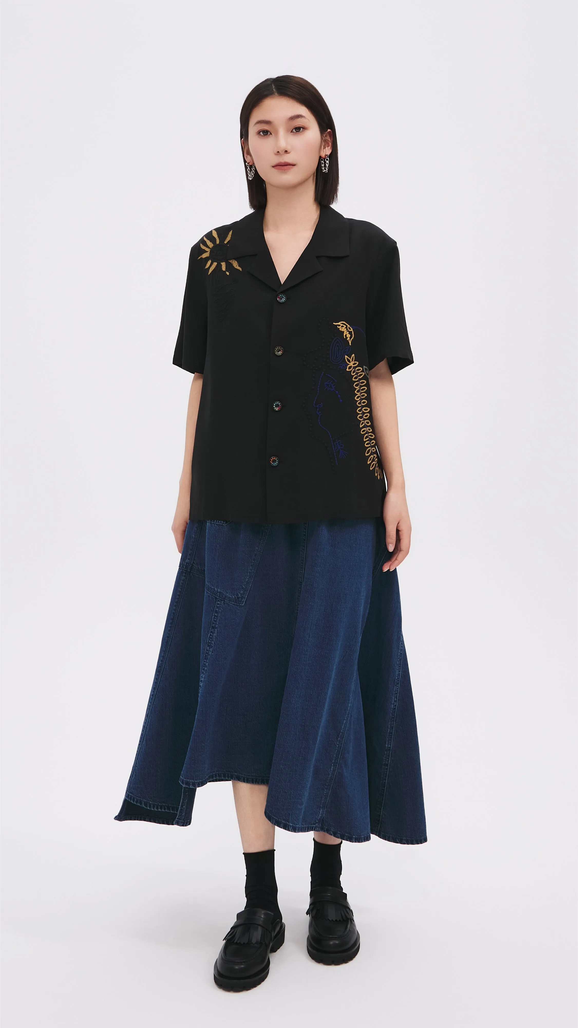 Pattern Shirt Jacket