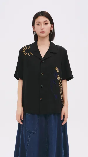 Pattern Shirt Jacket