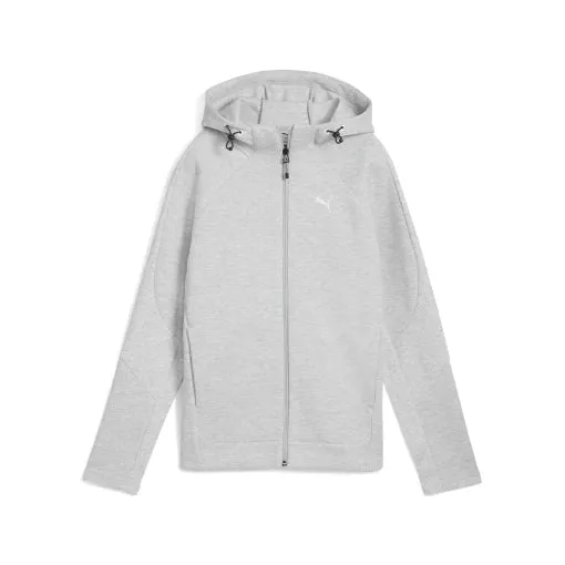 PUMA WOMEN'S EVOSTRIPE FULL ZIP GREY JACKET