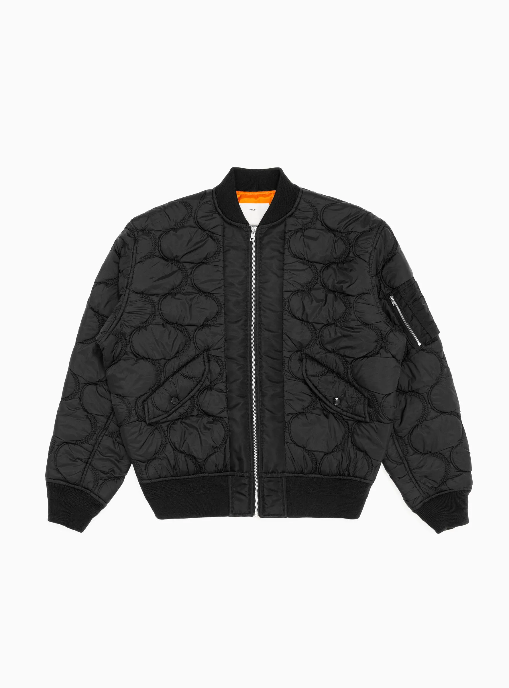 Quilted Blouson Jacket Black