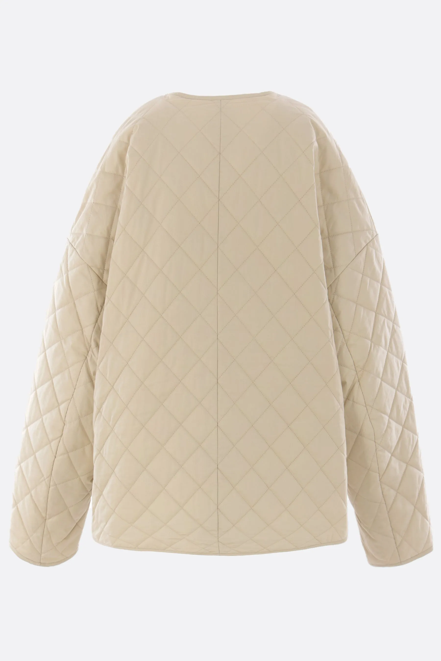 quilted cotton oversized jacket
