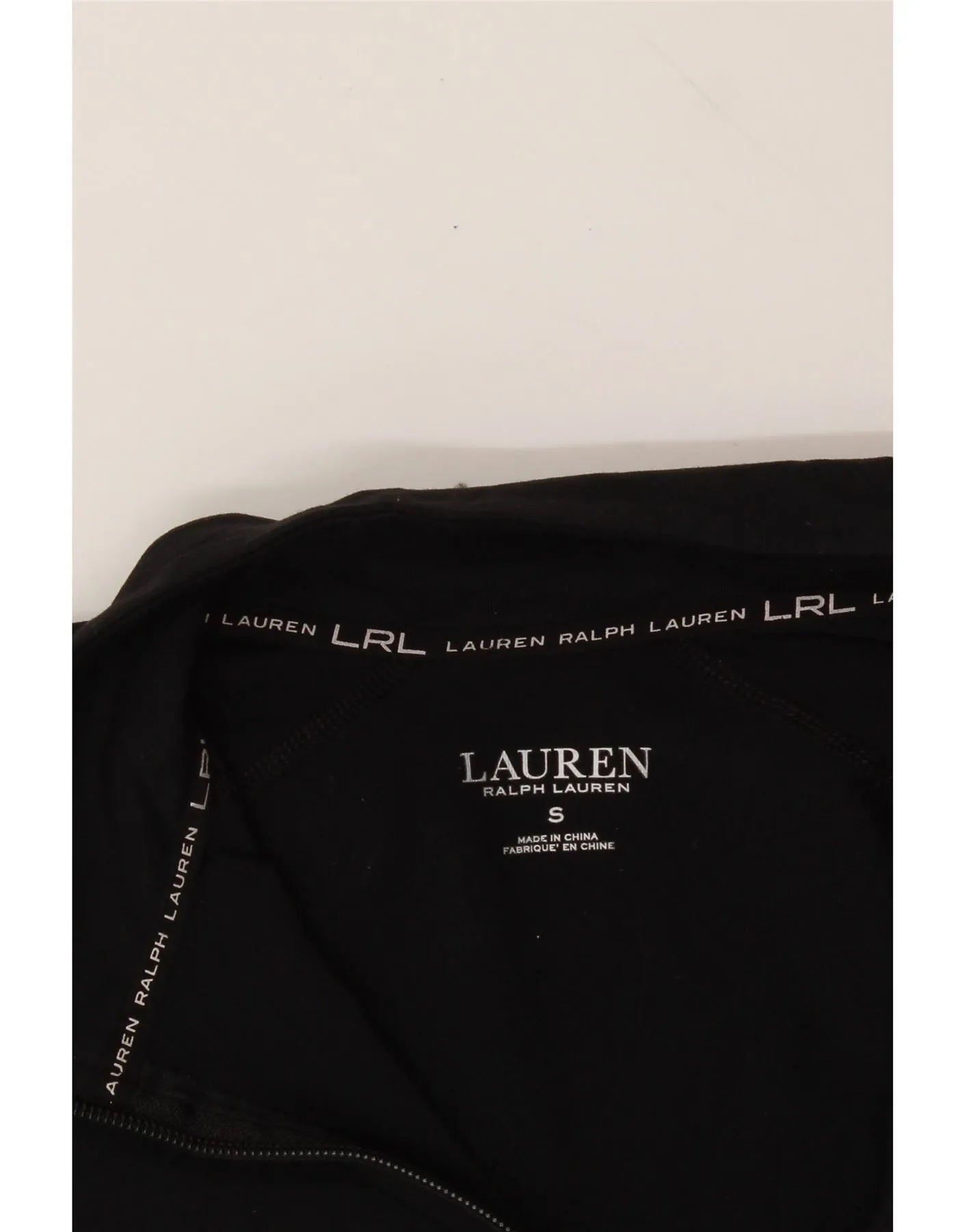 RALPH LAUREN Womens Tracksuit Top Jacket UK 10 Small Black Nylon