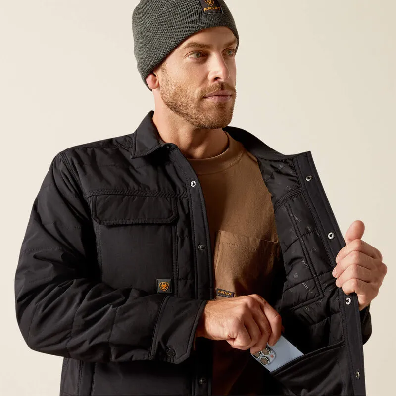 Rebar Cordura Ripstop Insulated Shirt Jacket - Black