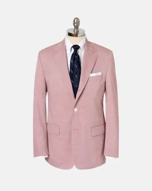 RED COTTON CHAMBRAY SPORT COAT -  MTO
