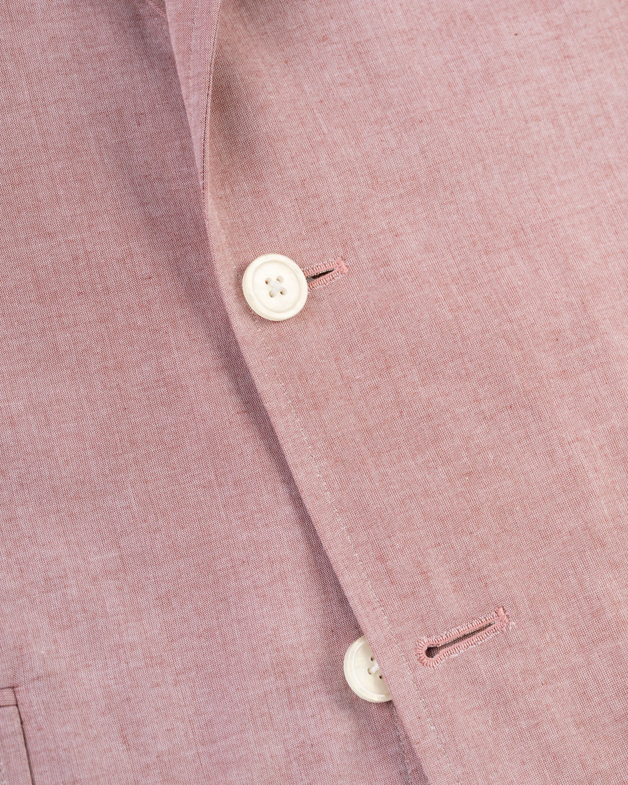 RED COTTON CHAMBRAY SPORT COAT -  MTO