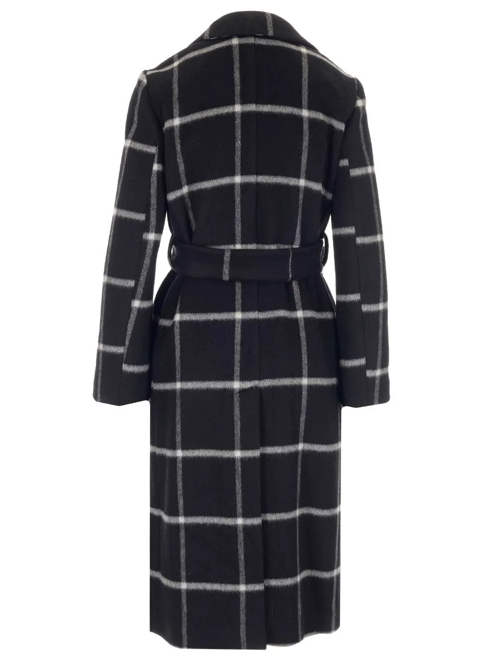 REDValentino Checked Belted Coat