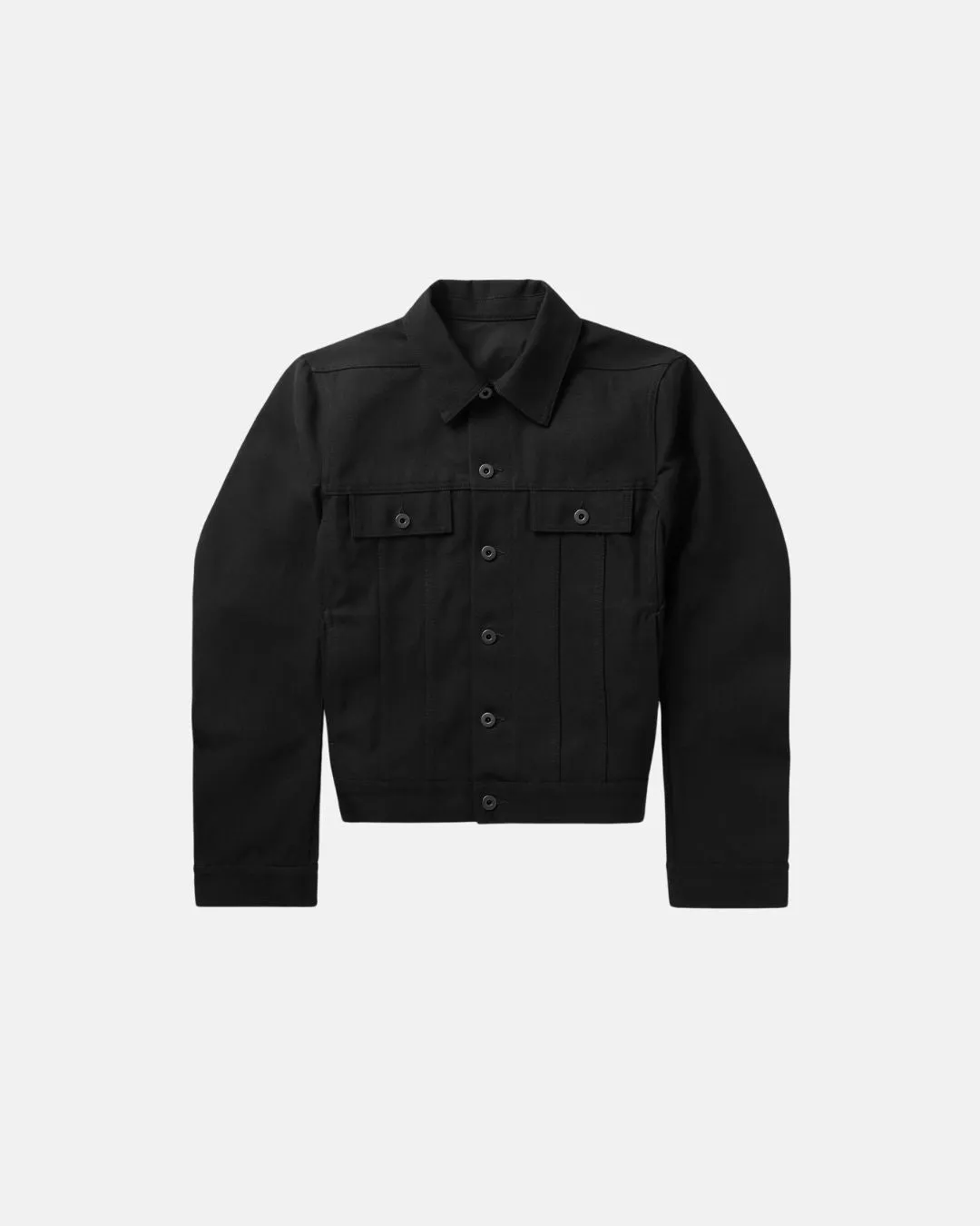 Rick Owens Woven Jacket Trucker Jkt Black