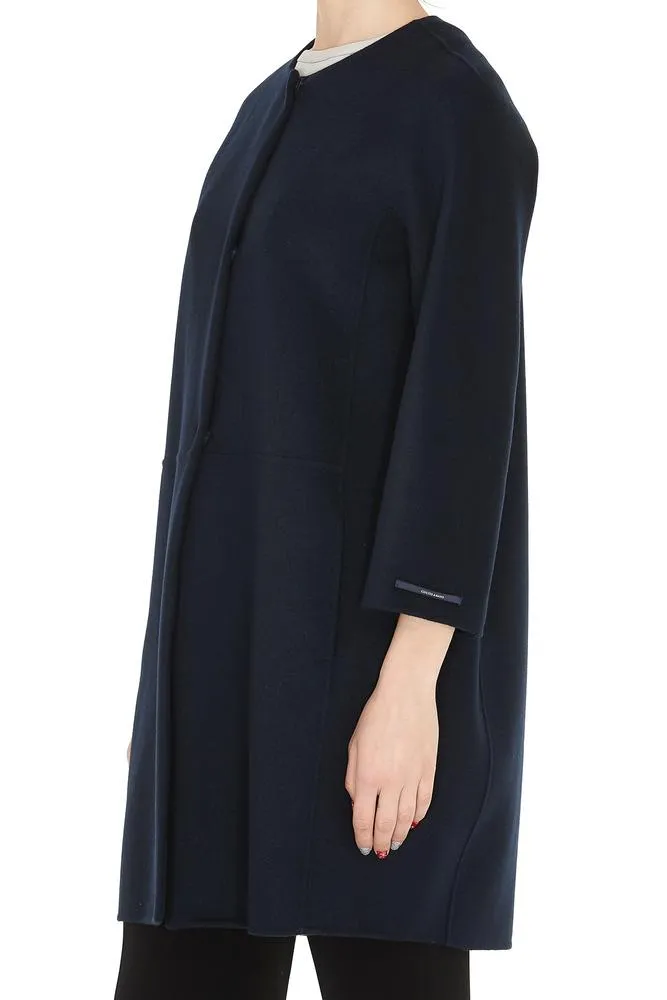 'S Max Mara Collarless Coat